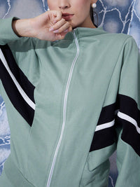 Athena Colourblocked Sweatshirt With Straight Skirt Co-Ords