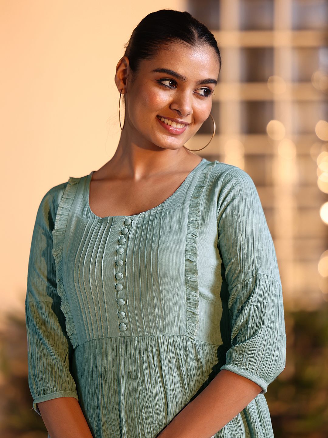 Libas Women Round Neck Cotton Tunic