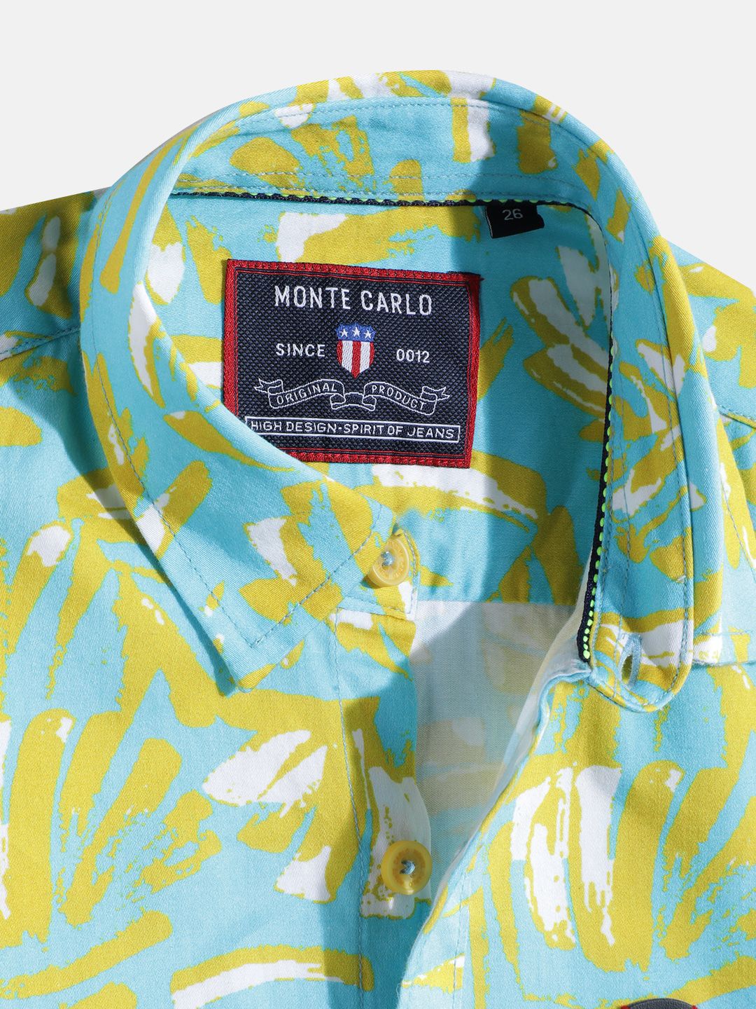 Monte Carlo Boys Abstract Printed Casual Smart Fit Shirt