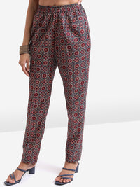 Vishudh Floral Printed Regular Kurta with Trousers & With Dupatta