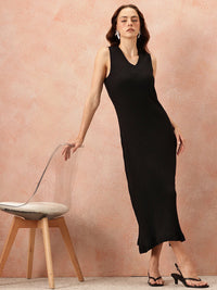 all about you V-Neck Sheath Midi Dress
