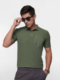 French Connection Polo Collar Pure Cotton T-shirt