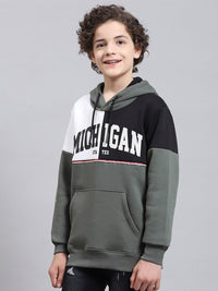 Monte Carlo Boys Typography Printed Hooded Pullover