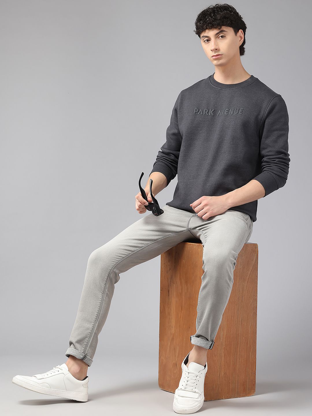 Park Avenue Embossed Branding Sweatshirt