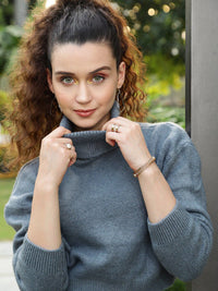 STREET 9 Women Grey Crop Pullover