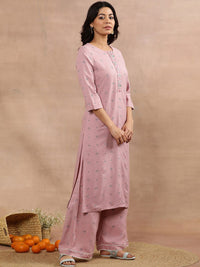 W Floral Printed Regular Thread Work Kurta with Trousers & With Dupatta