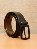 Teakwood Leathers Men Textured Leather Reversible Formal Belt