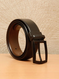 Teakwood Leathers Men Textured Leather Reversible Formal Belt