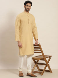 SOJANYA Men Beige Kurta