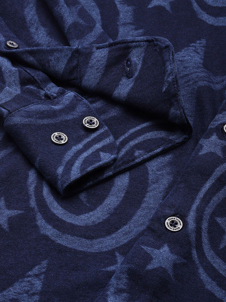 Being Human Marvel Printed Pure Cotton Casual Shirt