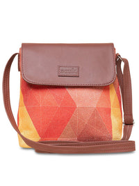 ZOUK Printed Structured Sling Bag
