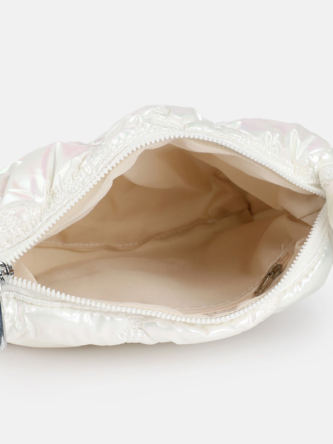 DressBerry Quilted Shoulder Bag with Iridescent Finish