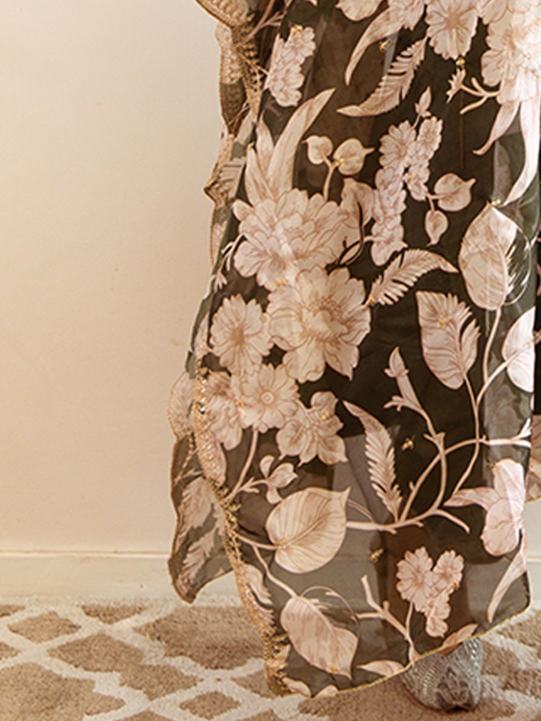 Indo Era Ethnic Motifs Embroidered Regular Thread Work Kurta with Salwar & With Dupatta