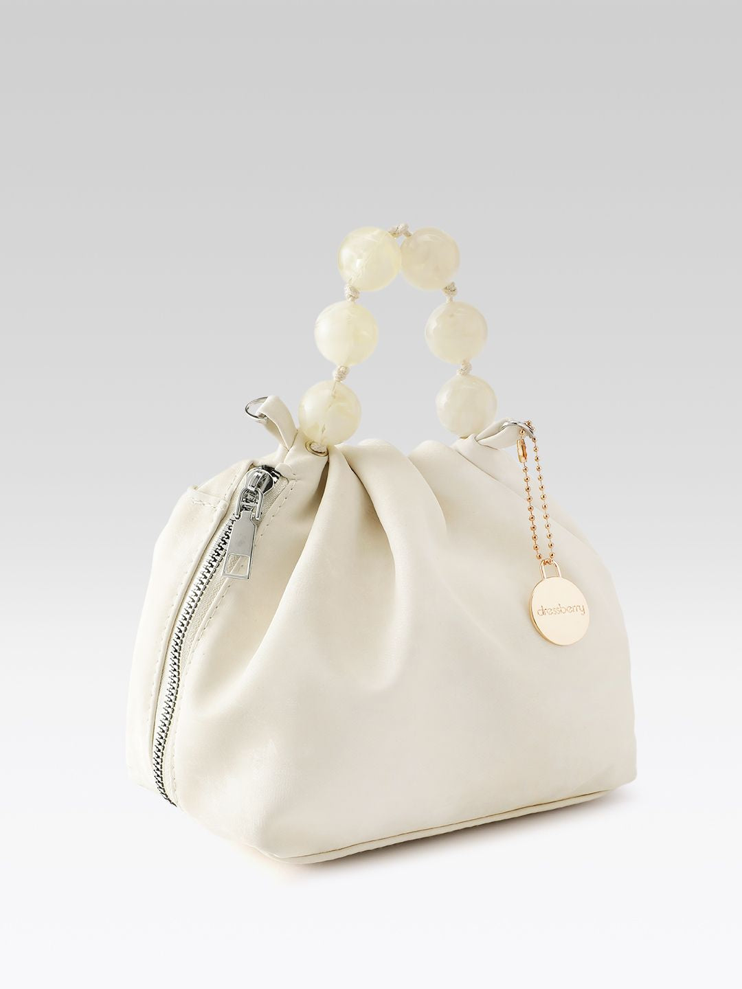 DressBerry Side Zip Structured Handheld Bag
