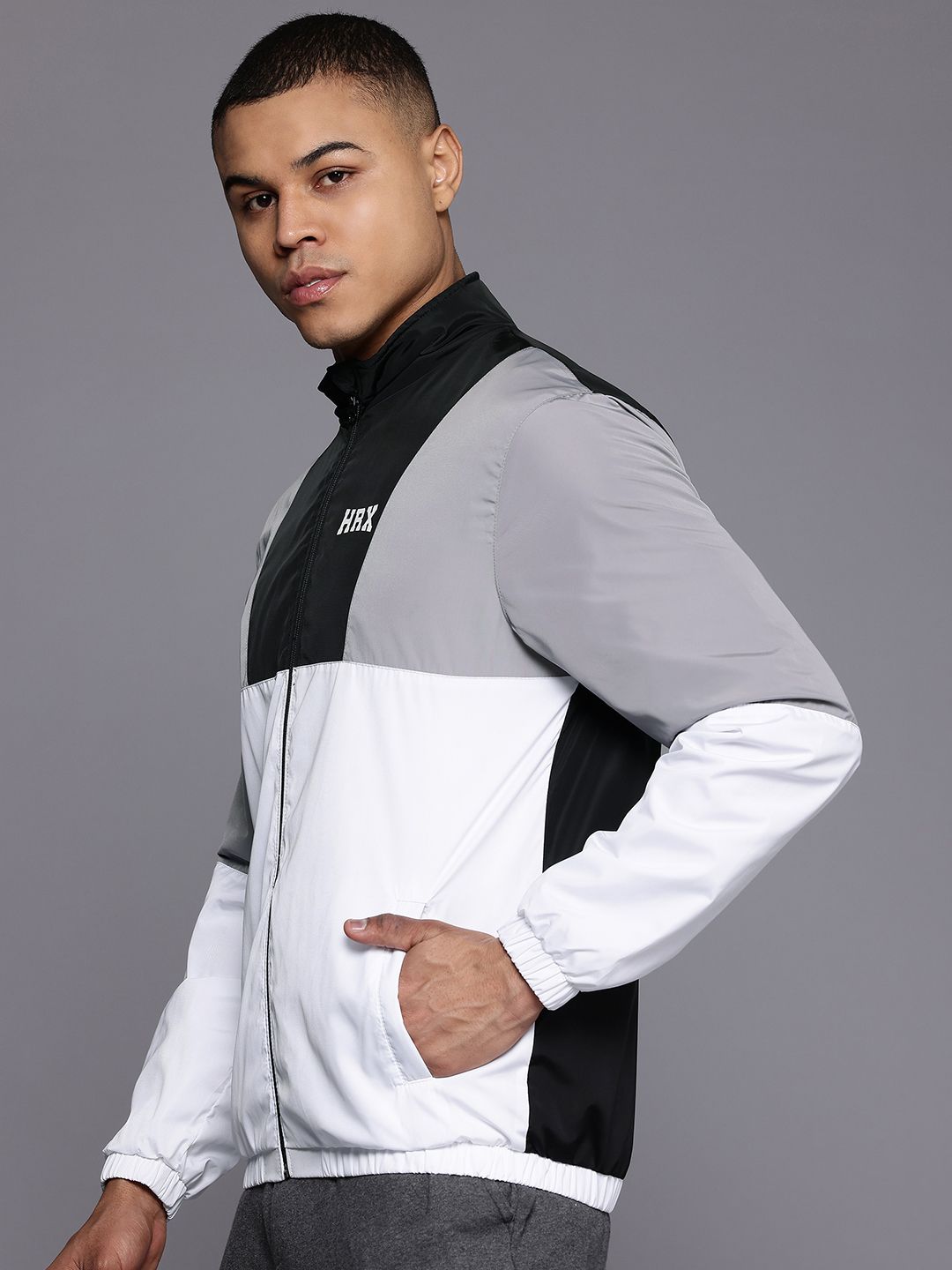 HRX by Hrithik Roshan Colourblocked Casual Jacket