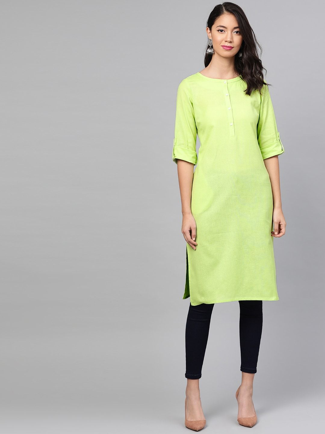 W Women Straight Cotton Kurta