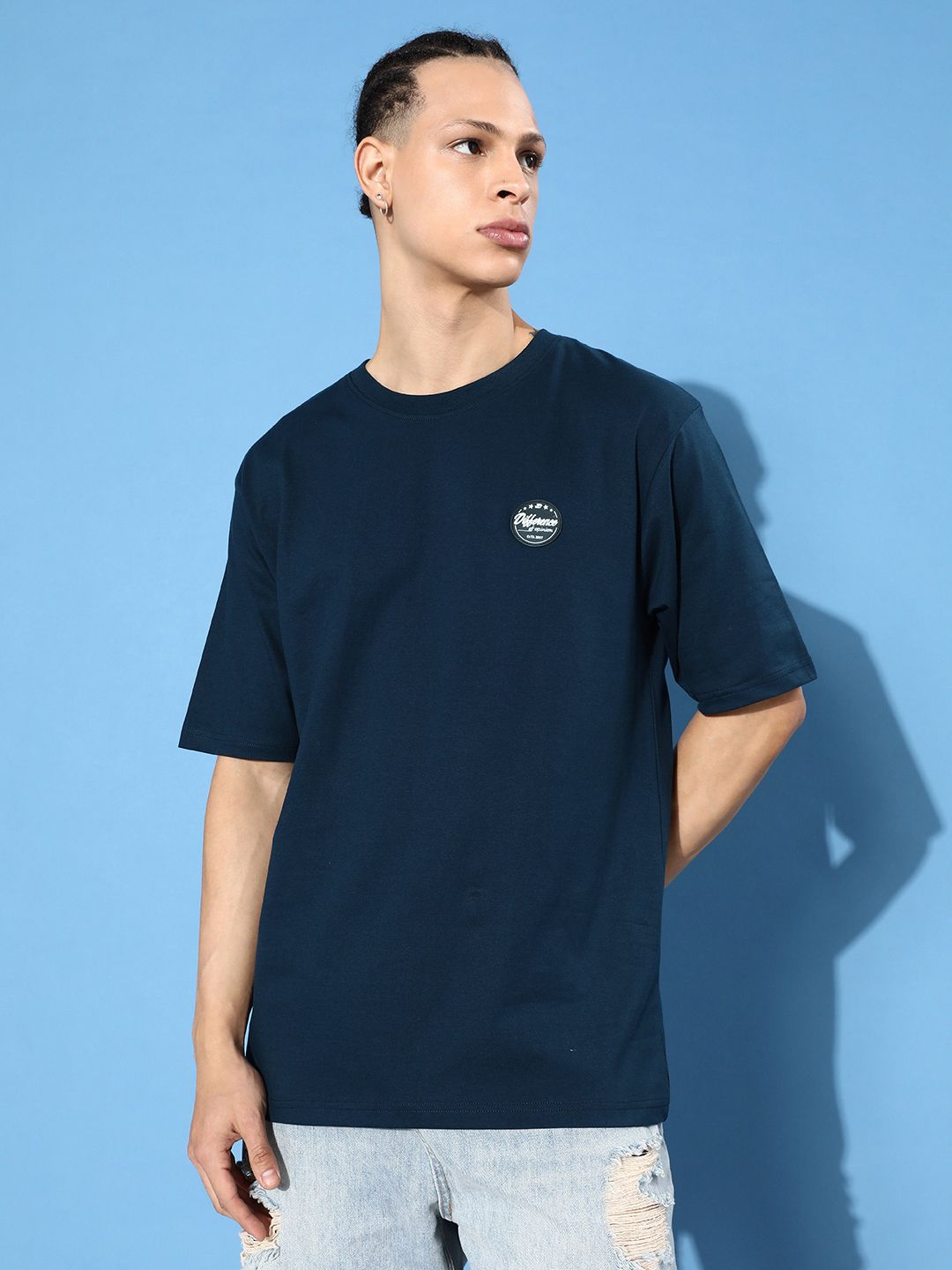 Difference of Opinion Printed Oversized Pure Cotton T-shirt