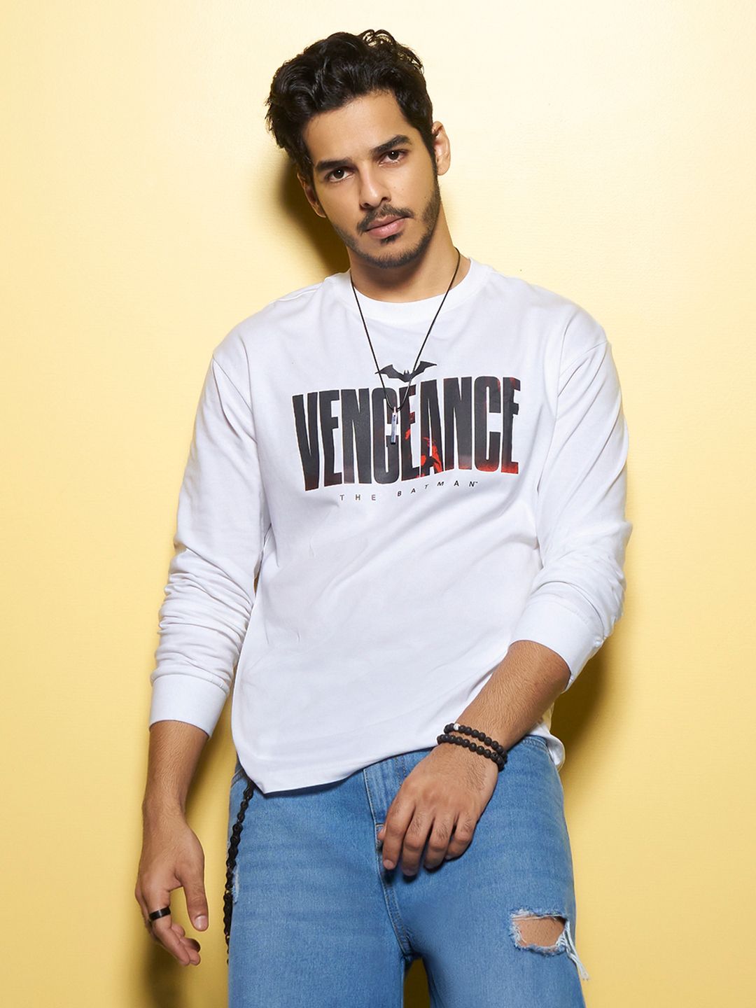 Bewakoof Typography Printed Pure Cotton Oversized T-shirt