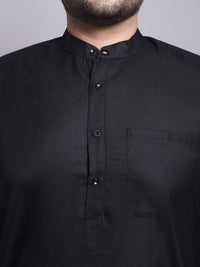 SOJANYA PLUS Kurta Lurus Dengan Piyama & Dengan Jaket Nehru Bercetak