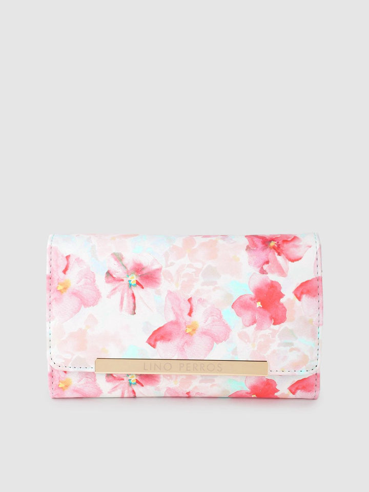 Lino Perros Women Floral Printed Three Fold Wallet