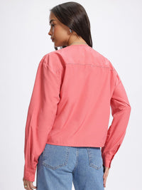 DressBerry Twist Pleat Front Knot Top