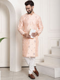 SOJANYA Mandarin Collar Regular Mirror Work Kurta with Pyjamas