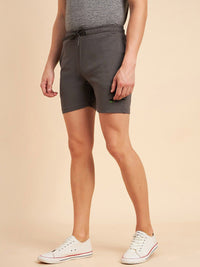 Sweet Dreams Men Grey Mid-Rise Cotton Shorts
