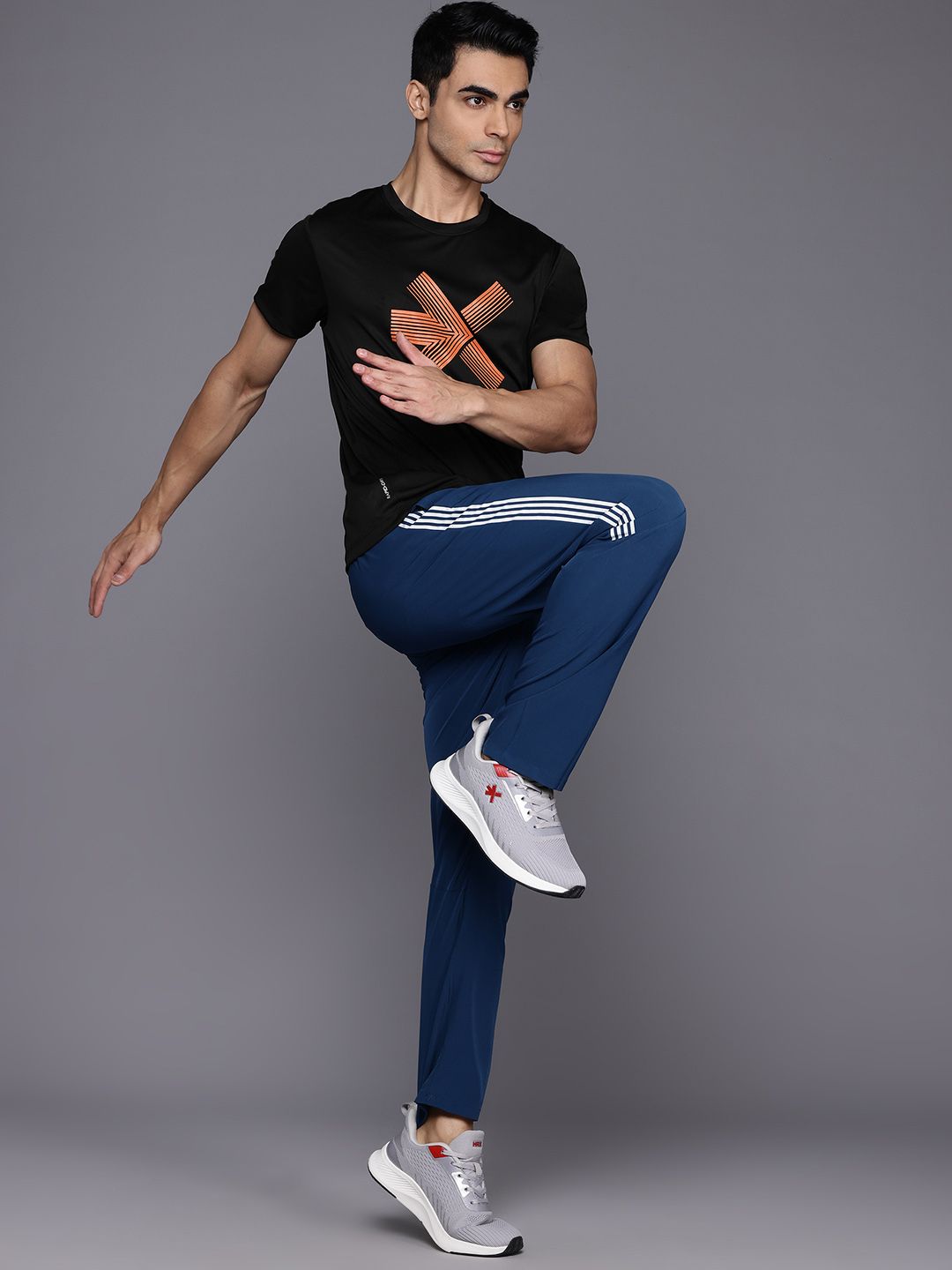 HRX by Hrithik Roshan Men Brand Logo Printed Rapid-Dry Training T-shirt
