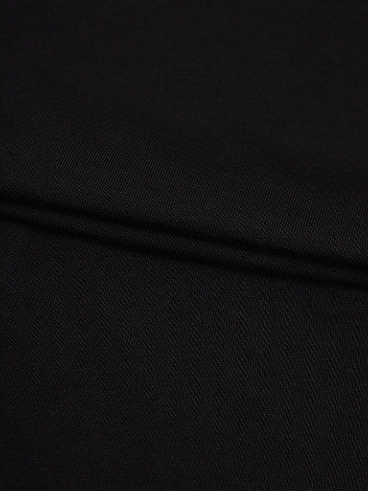 Bewakoof Black Graphic Printed Round Short Sleeves Neck Pure Cotton T-shirt