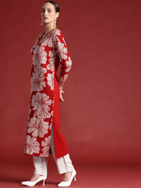 all about you Floral Woven Design Kurta