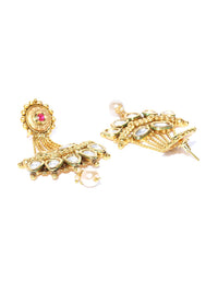 Anting-anting Jatuh Kontemporari Anouk Saduran Emas Kundan
