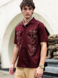 Eszett Men Classic Floral Printed Casual Shirt