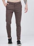The Indian Garage Co Men Brown Slim Fit Regular Trousers Regular Trousers