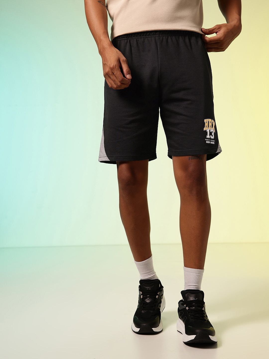 HRX by Hrithik Roshan Men Typography Printed Lifestyle Regular Shorts