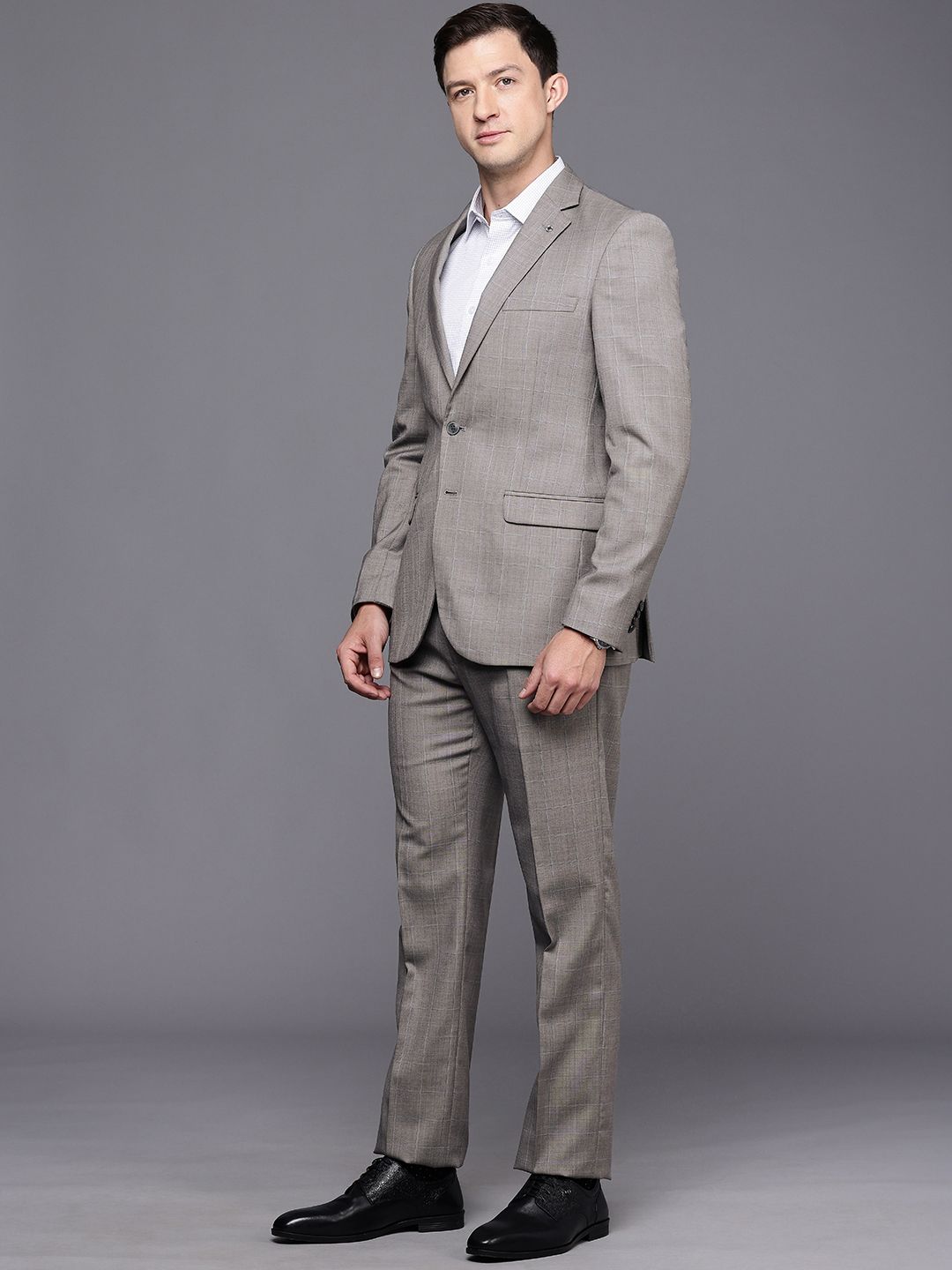 Raymond Checked Contemporary Fit 2-Peice Formal Suits