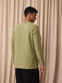 Mr Bowerbird Self Design Tailored Fit Single-Breasted Casual Blazer