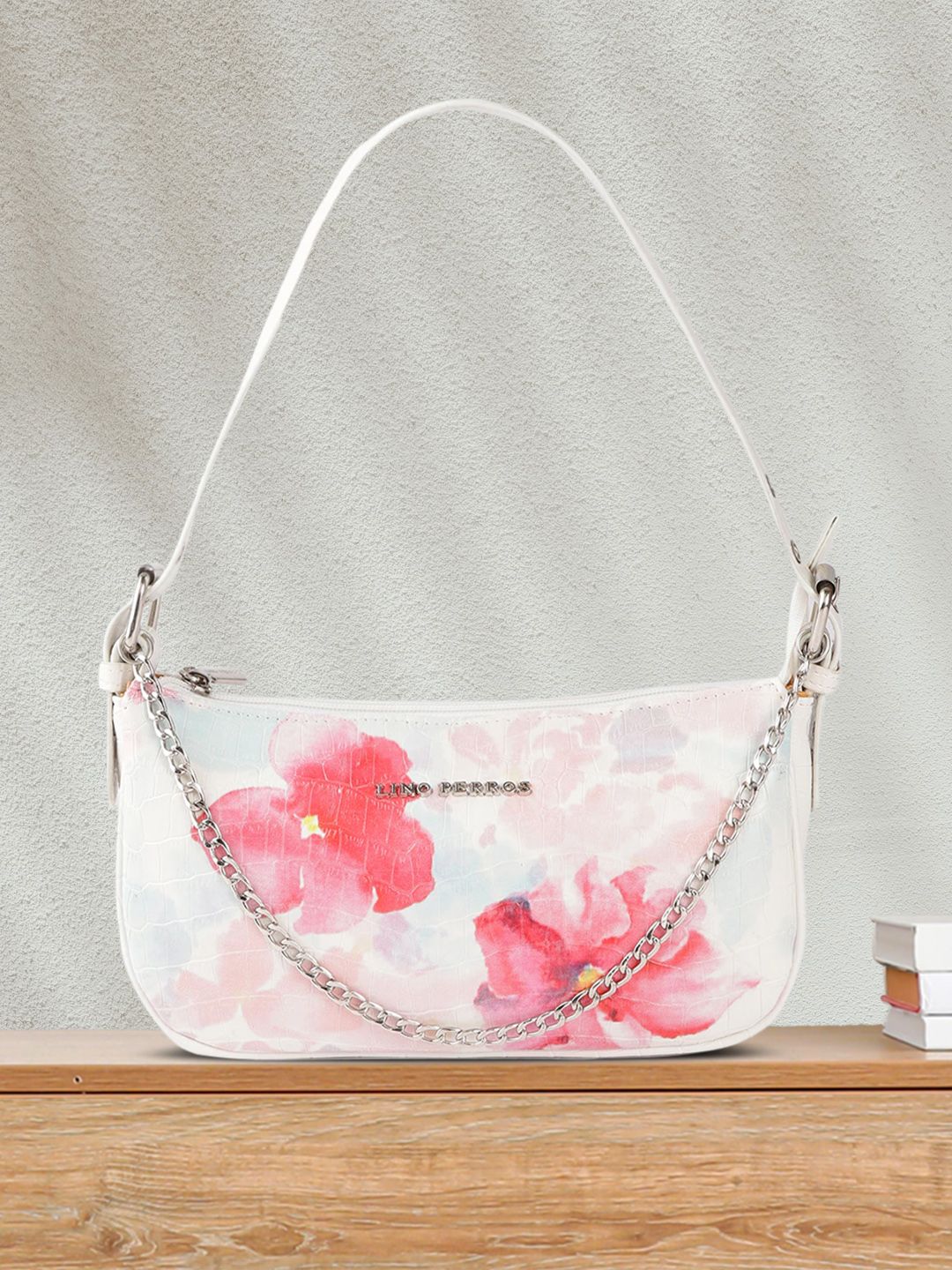 Lino Perros Multicoloured Floral Print Baguette Bag