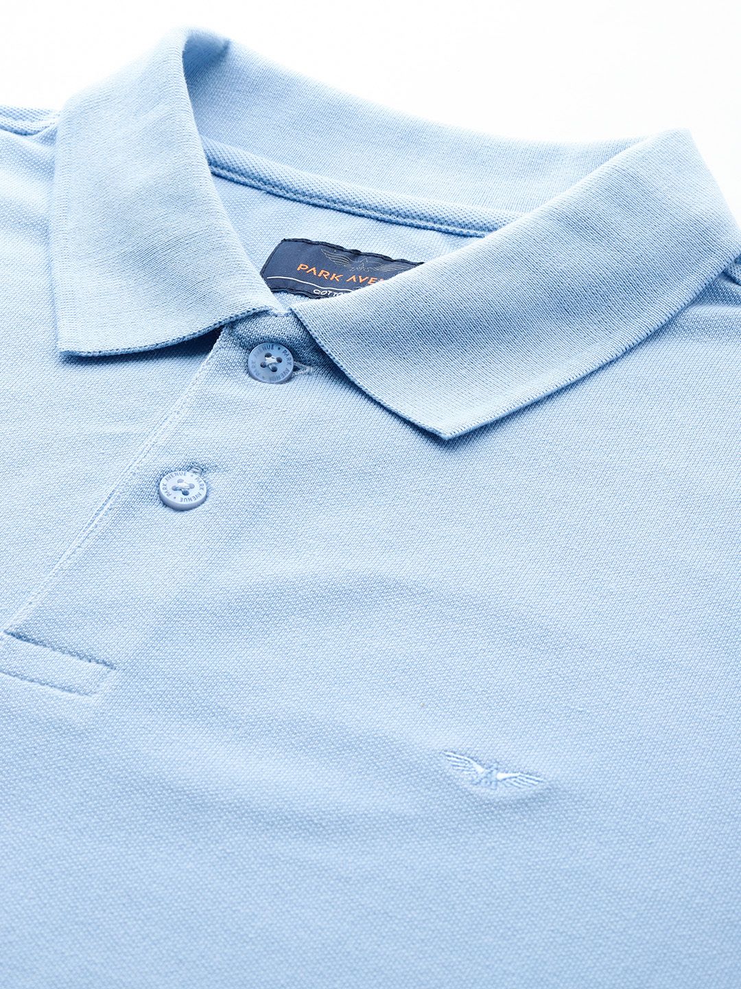 Park Avenue Solid Polo Collar T-shirt