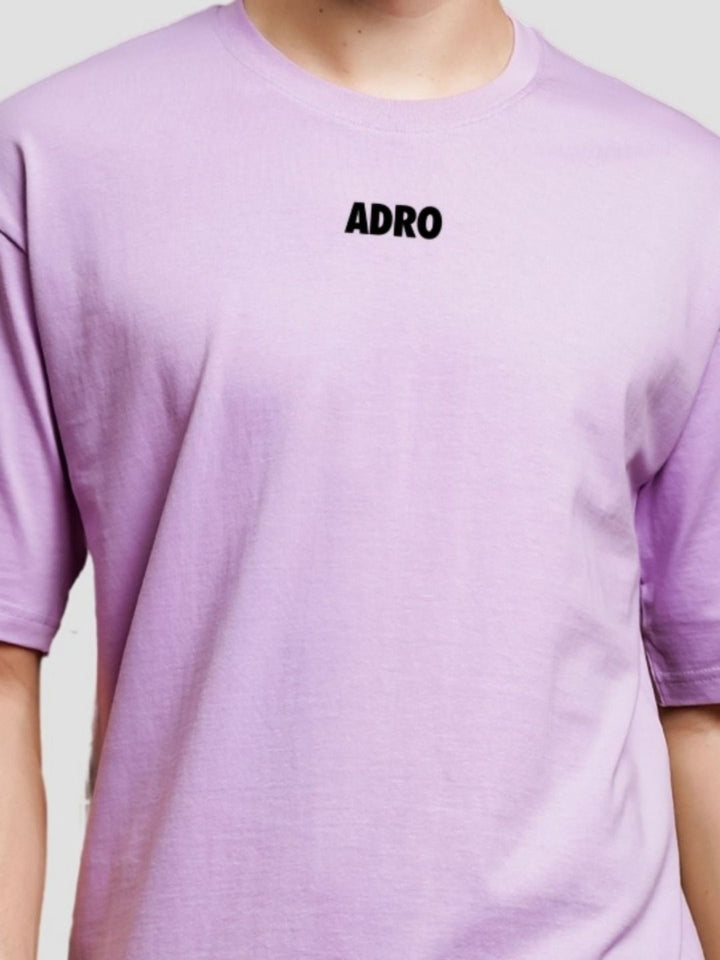 ADRO Lelaki Baju T-Shirt Bersaiz Besar Kapas Lengan Jatuh Bercetak Grafik