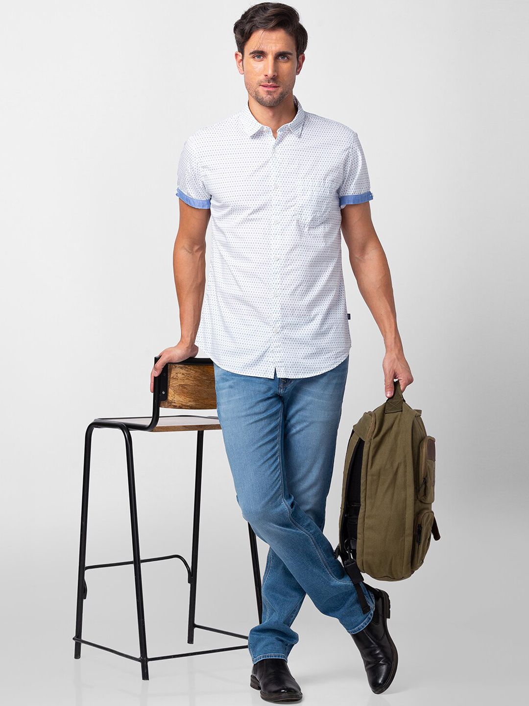 SPYKAR Men Light Fade Stretchable Cotton Jeans