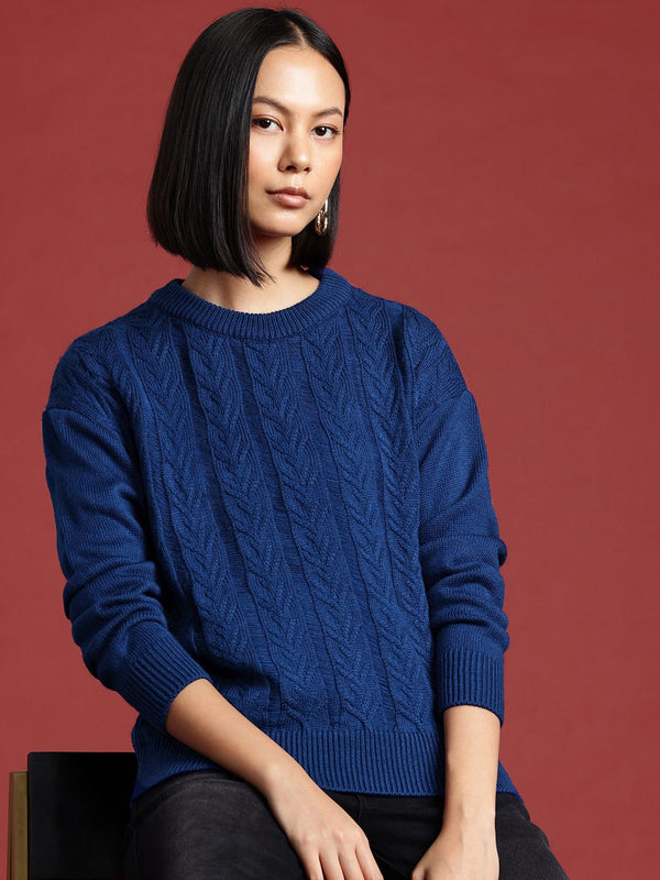 all about you Cable Knit Self-Design Pullover