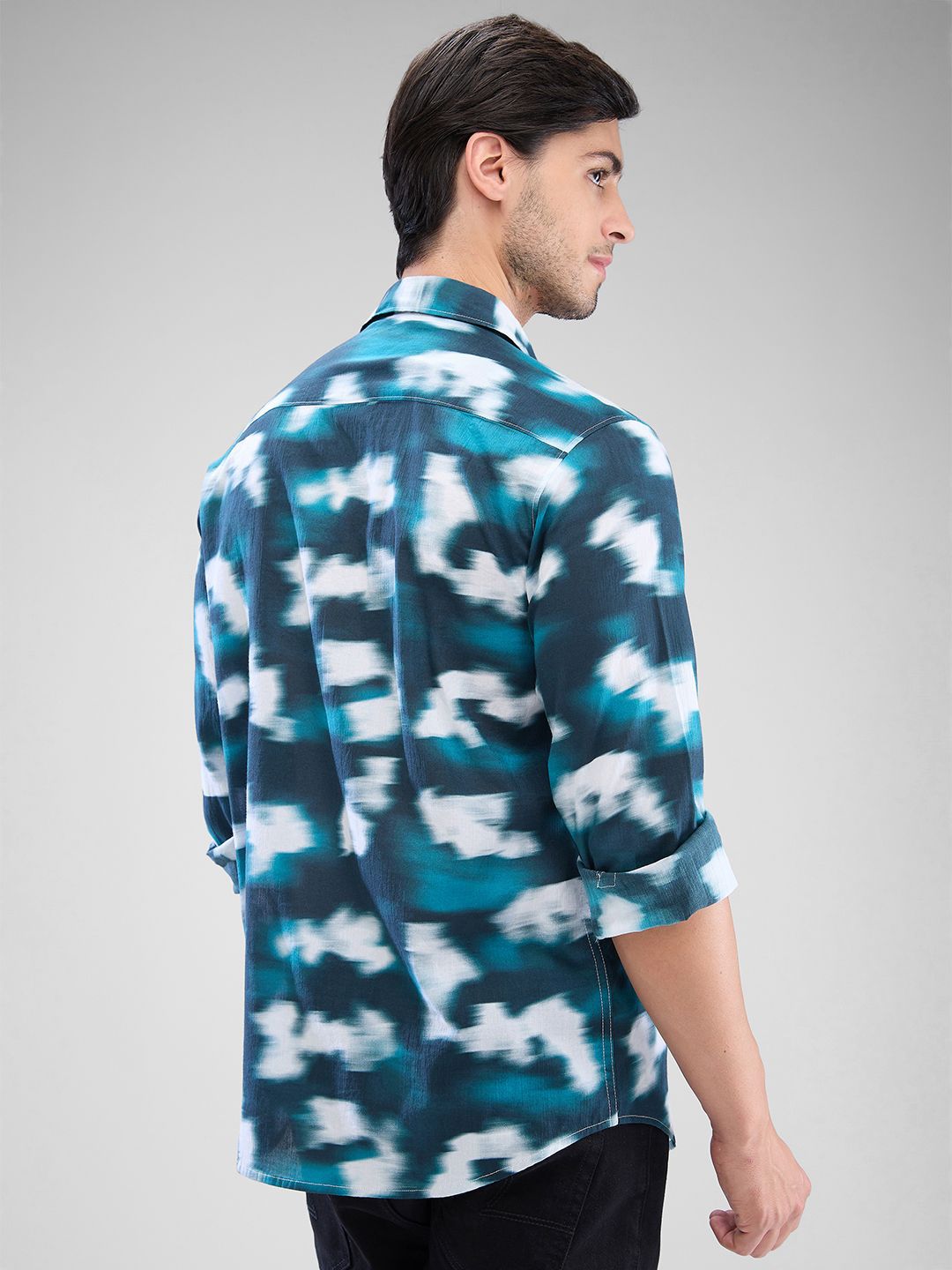 SPYKAR Men Slim Fit Opaque Full Sleeve Casual Shirt