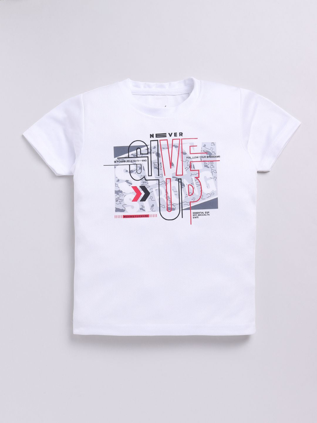 HRX by Hrithik Roshan Boys Typography Printed Rapid-Dry T-shirt