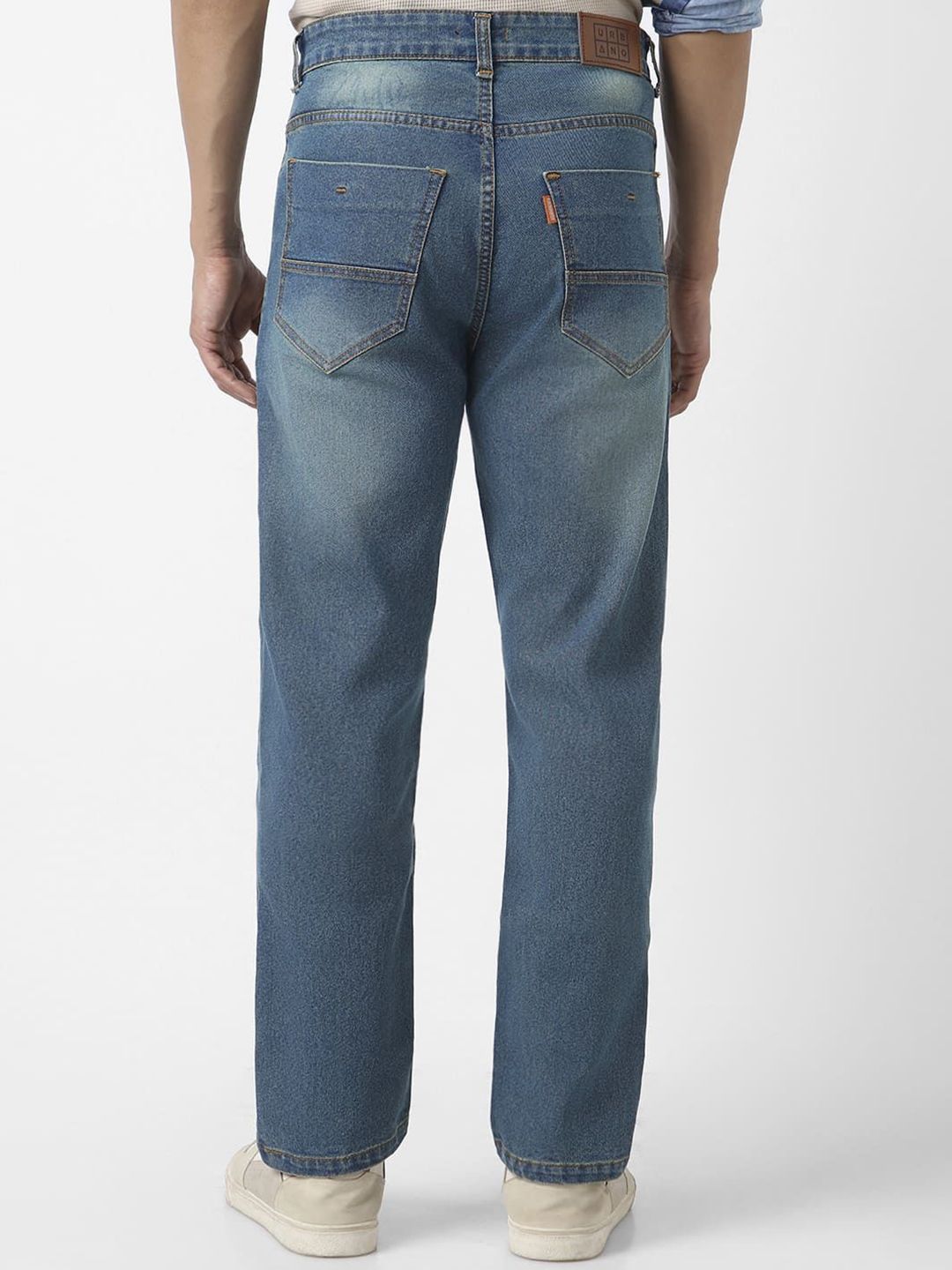 Urbano Fashion Men Straight Fit Heavy Washed Jeans Stretchable