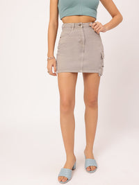 DressBerry City Chic Denim Mini Skirt