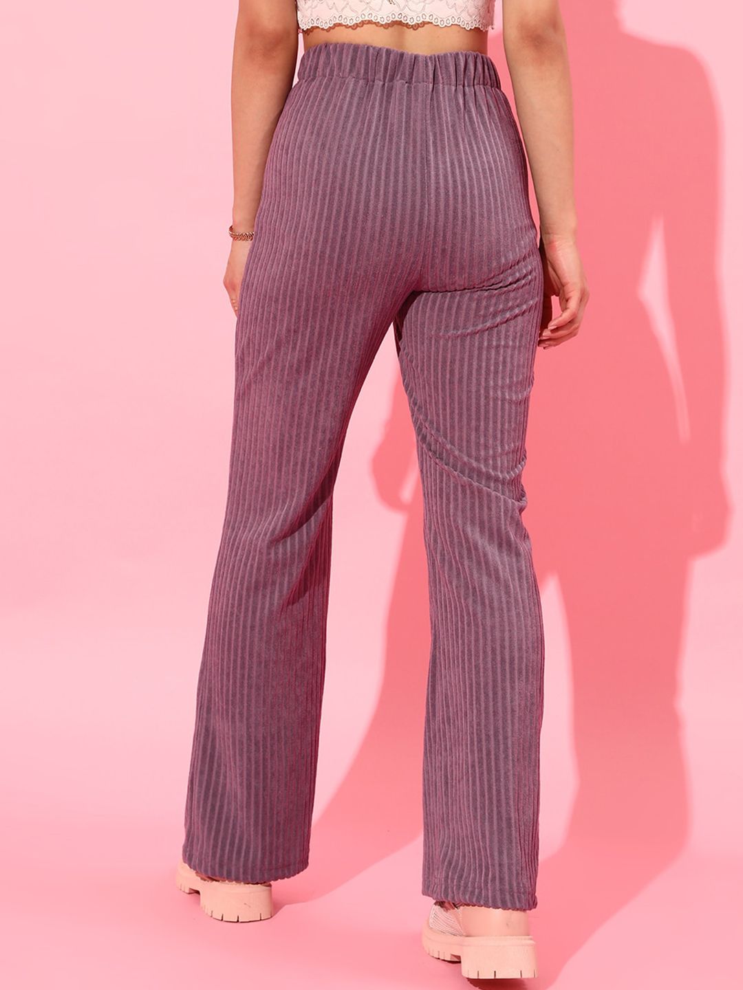 STREET 9 Women Purple Flared Trousers