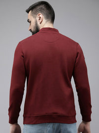SPYKAR Solid Long Sleeves Front-Open Sweatshirt