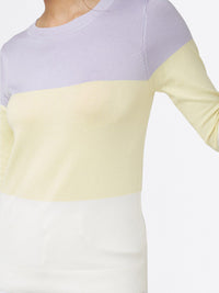 AND Lavender & Yellow Colourblocked Top
