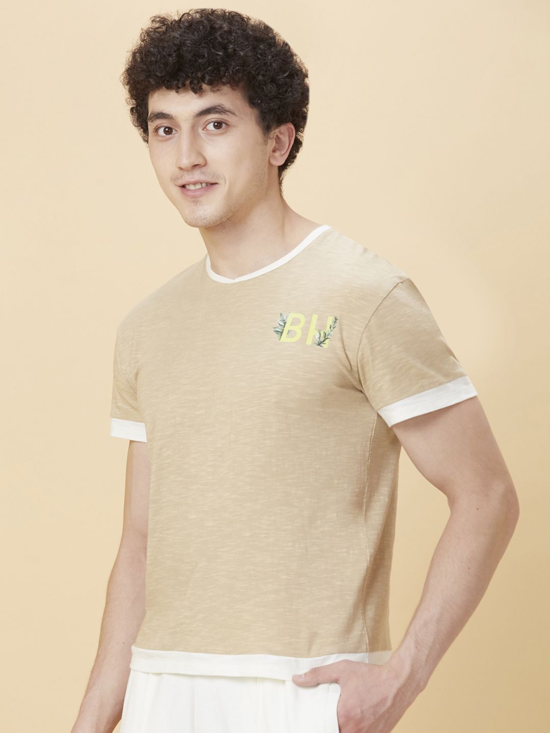 Being Human Men Round Neck Printed T-shirt