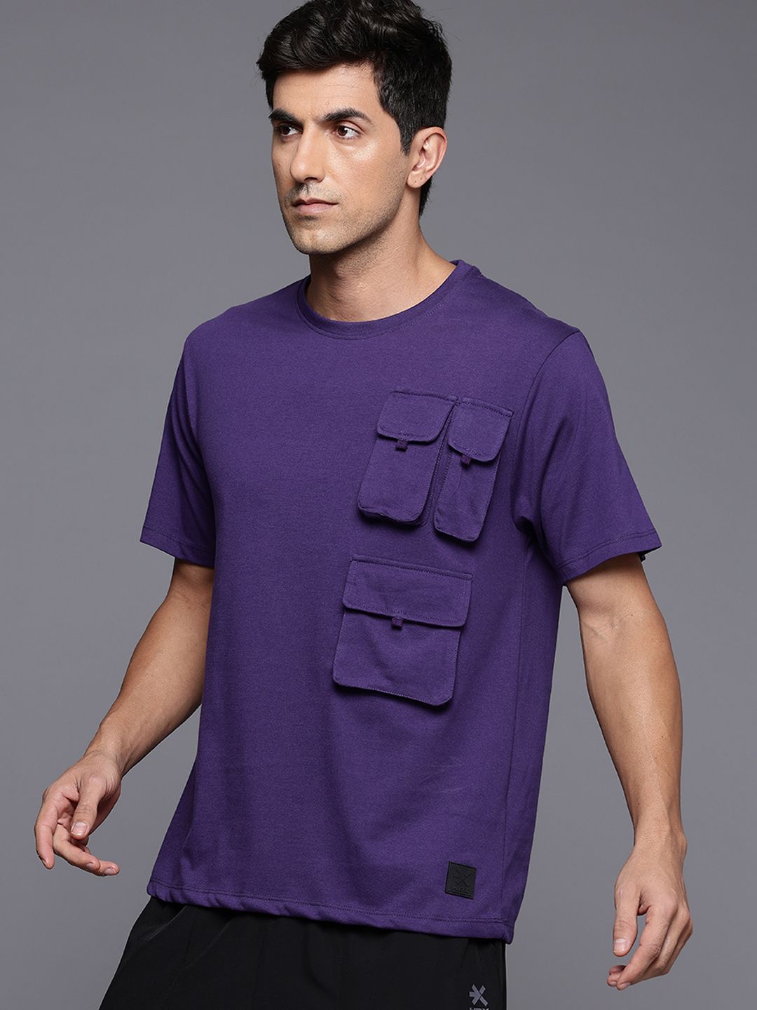 HRX by Hrithik Roshan TECHOFF Typography Printed T-shirt